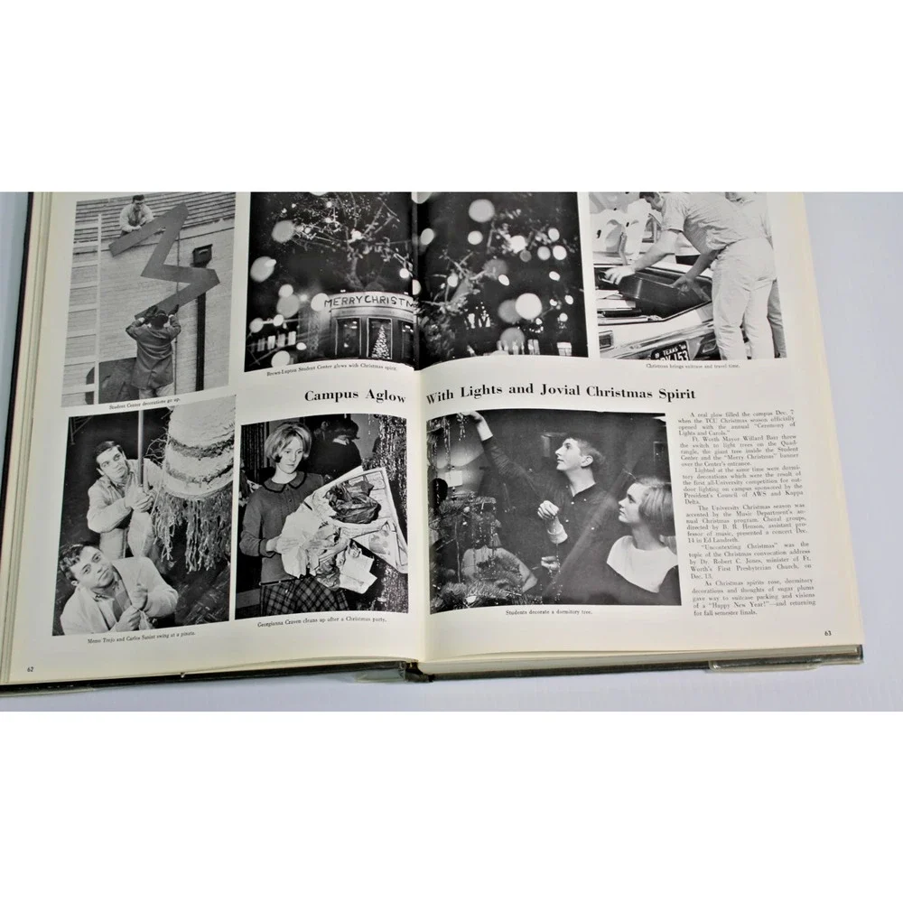Vintage 1967 Texas Christian University Yearbook Fort Worth The Horned Frog TCU